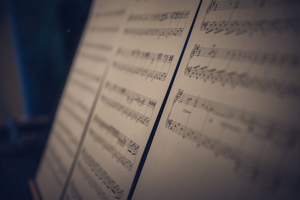 music sheets