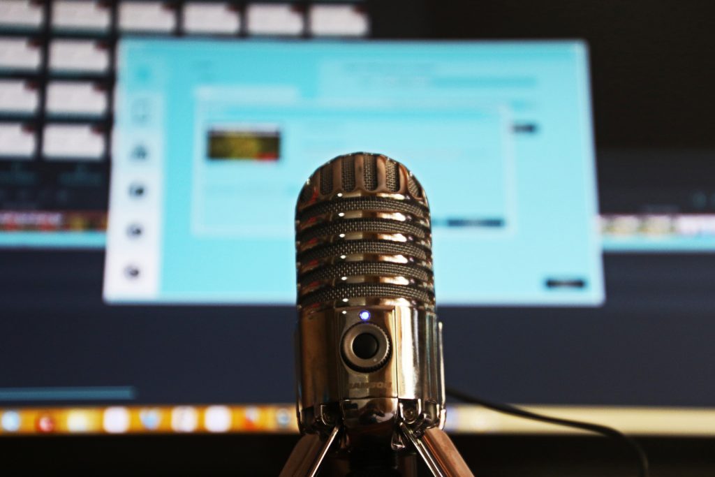 microphone and computer