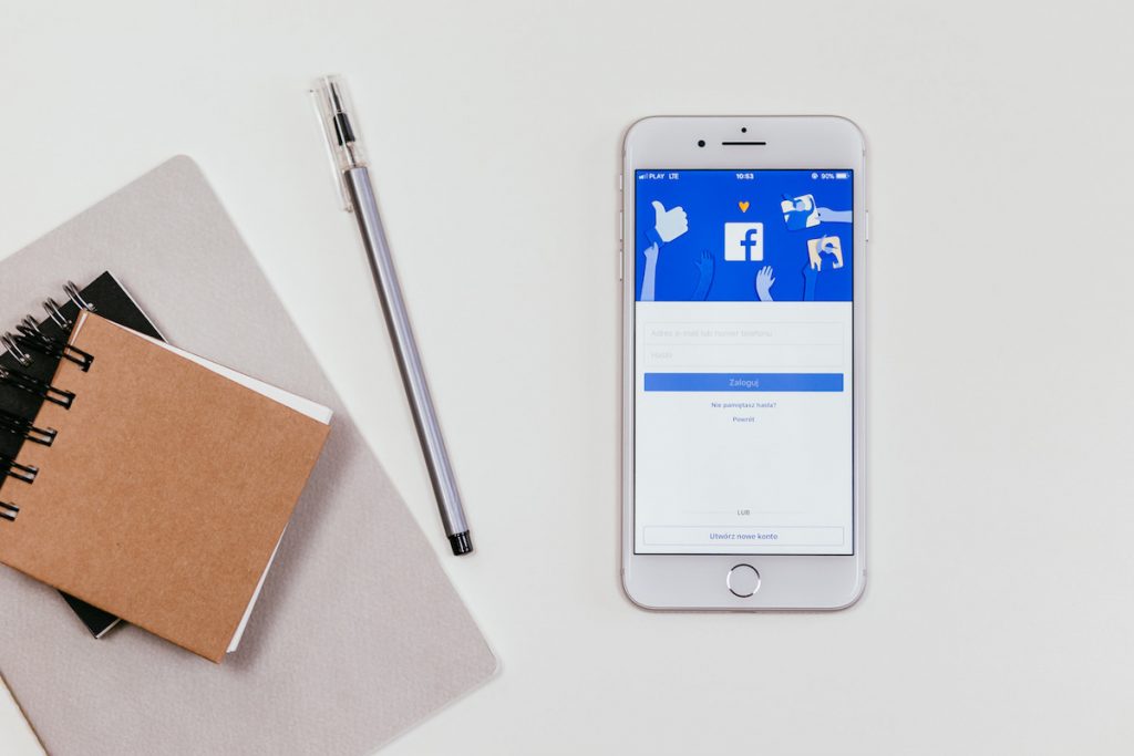 phone with social media