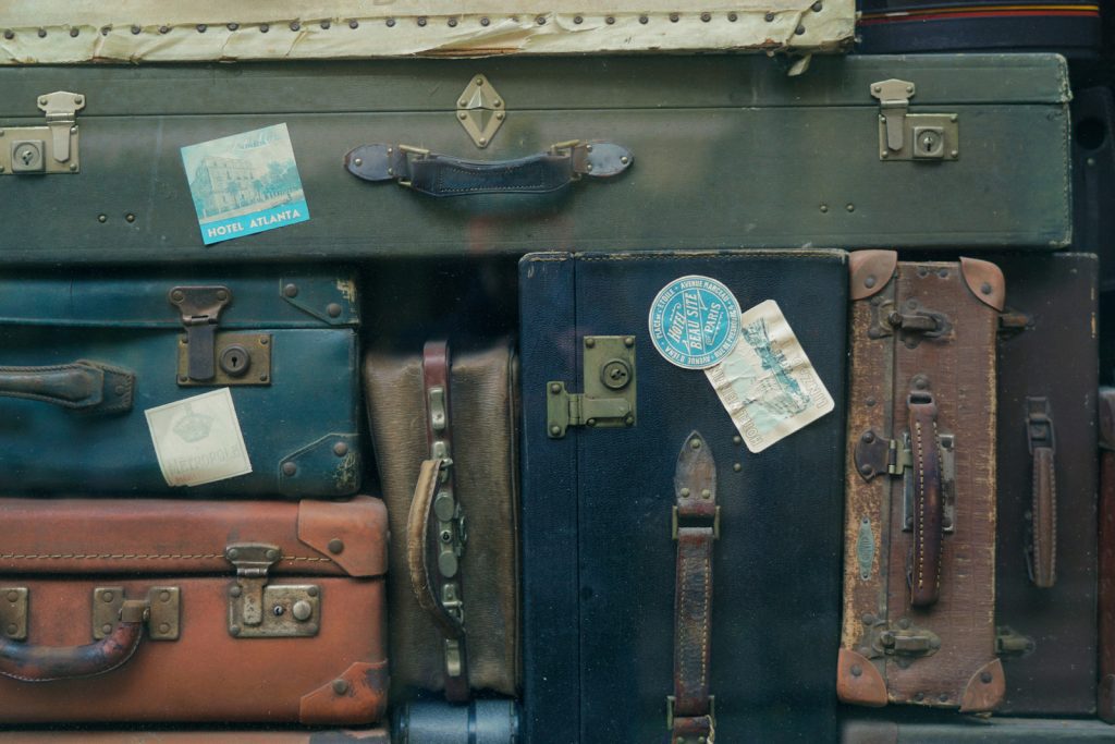 stack of suitcases