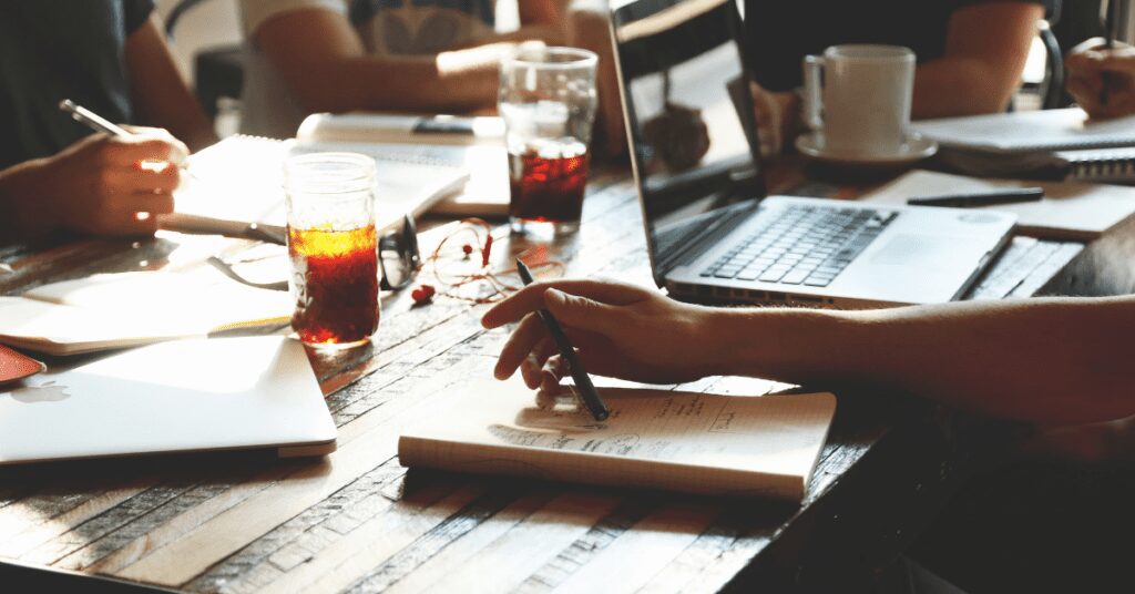 working together