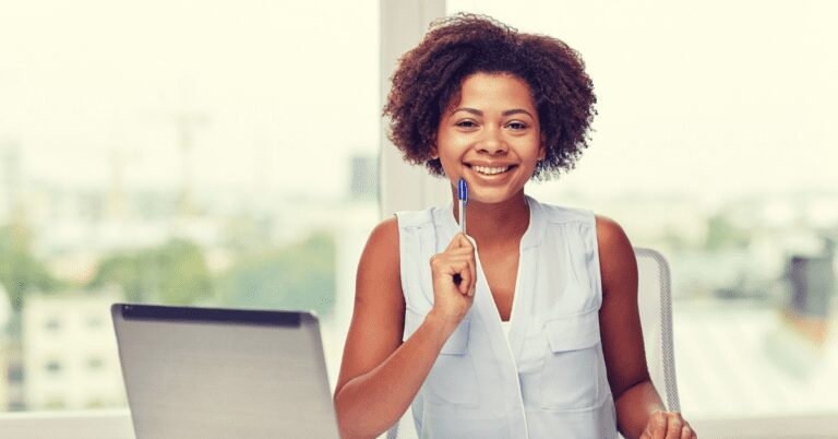 smiling work