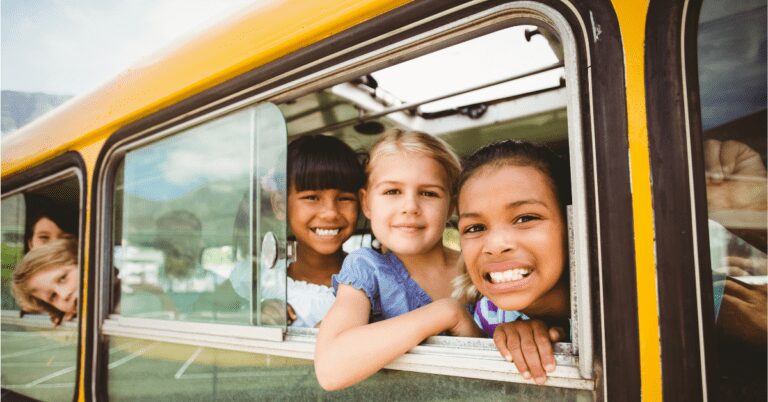 kids on bus