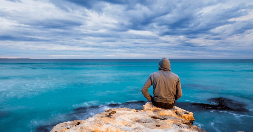 person with ocean