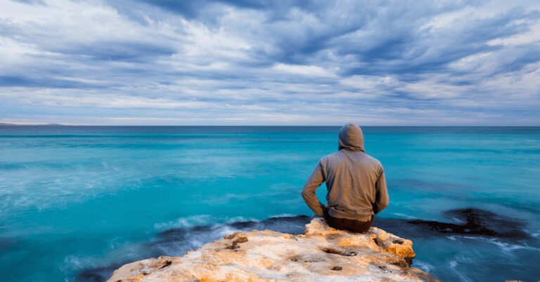 person with ocean