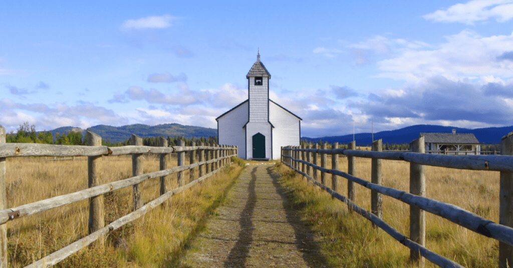 church fence