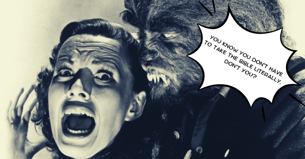 Original image from I Was A Teenage Werewolf, 1957, American International Pictures. Edited in Canva.