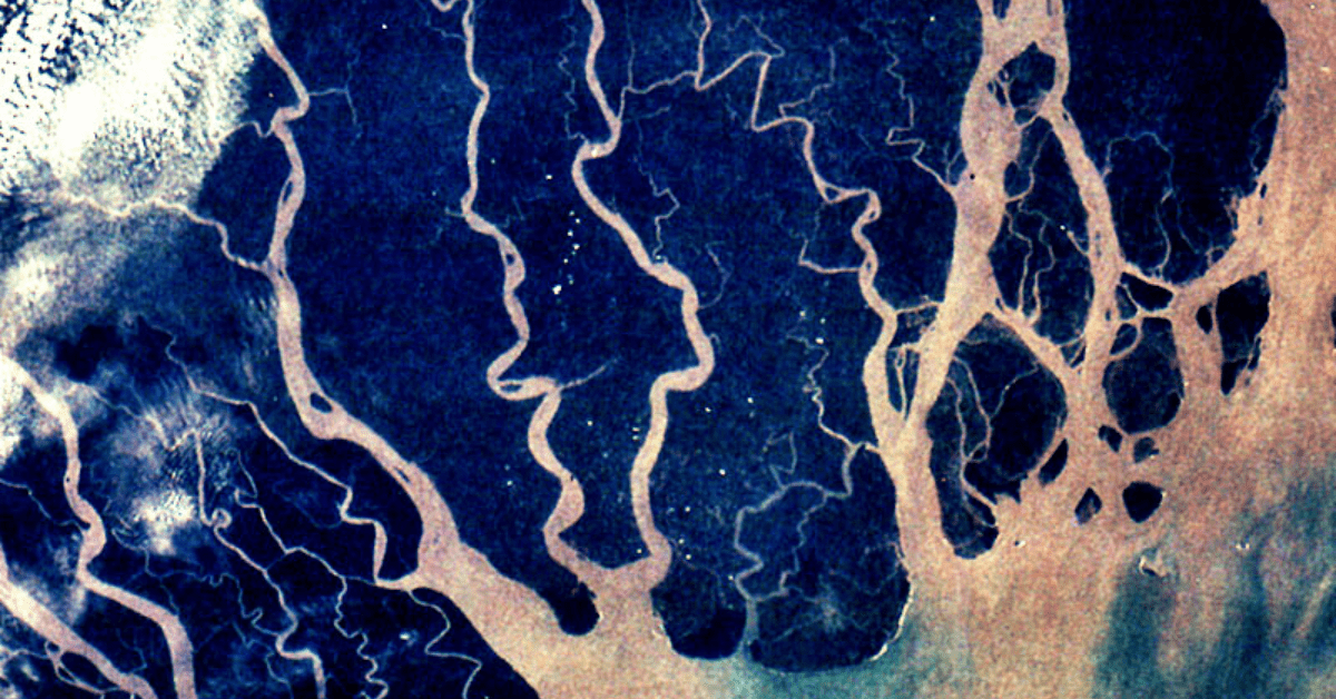Ganges tributaries from space