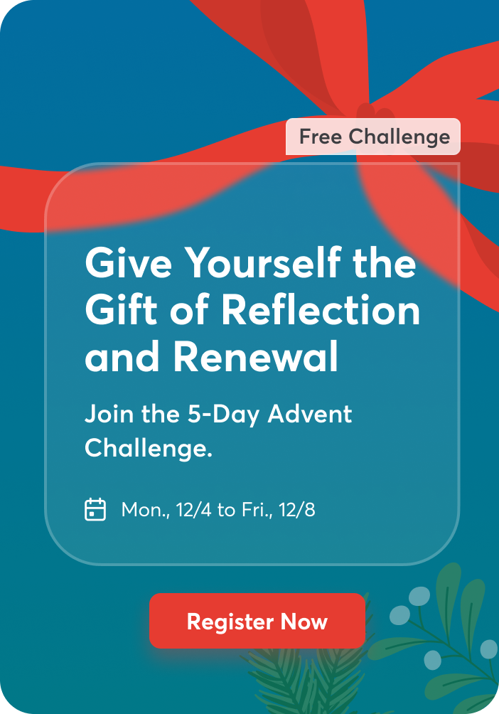 5-Day Advent Challenge Mobile Popup Design