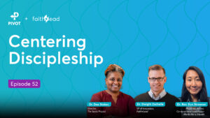 Centering Discipleship thumbnail with Dee Stokes, Dwight Zscheile, and guest E. K. Strawser