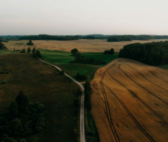 Rural downloadable - bird's eye view of Minnesota farm