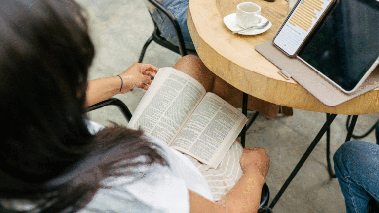 young people reading the Bible
