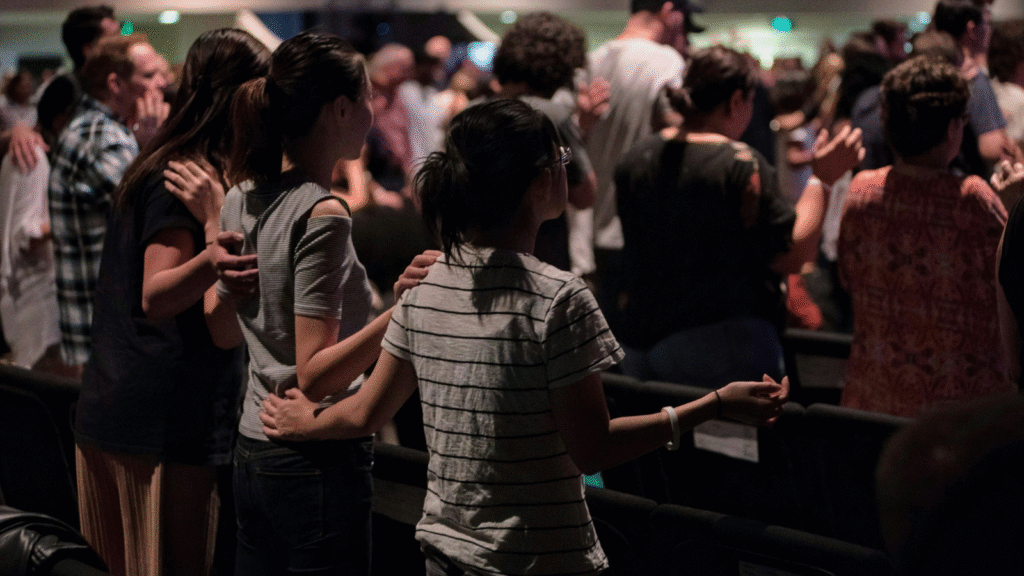photo of people in church