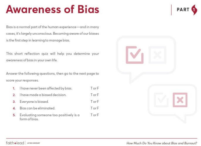 Inside Bias and Burnout continued